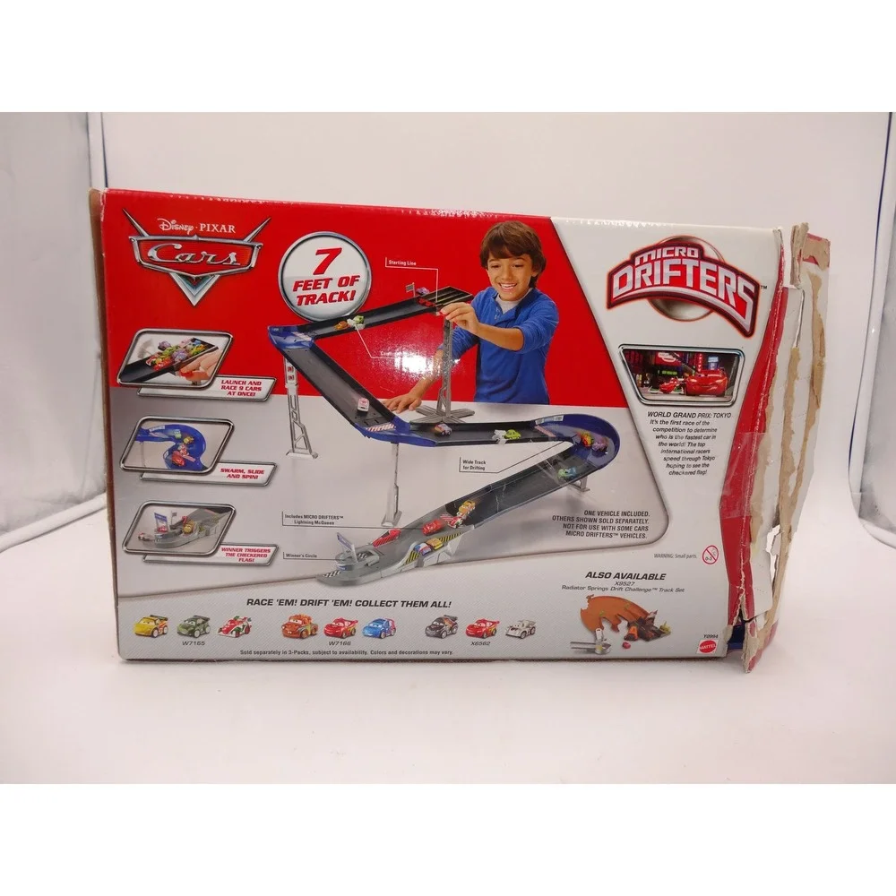 Disney Pixar Cars Micro Drifters Design & Drift Speedway Track Set Y0994 Mattel
